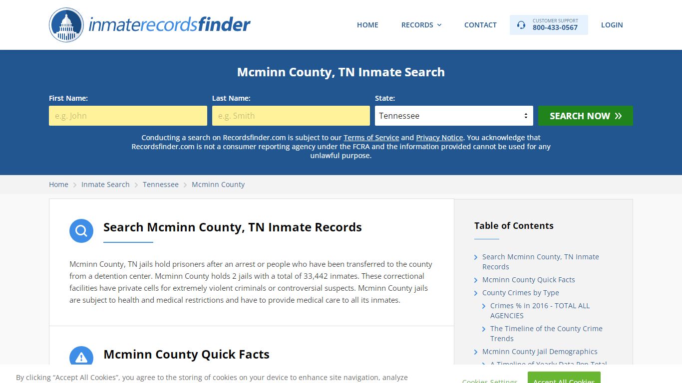 Mcminn County, TN Inmate Lookup & Jail Records Online